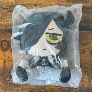Stone Plushie 8” Toy with Black, Gray, and Green Accents